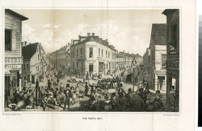 Five Points, 1827, Engraved by McSpedon and Baker, 1855 by George Catlin